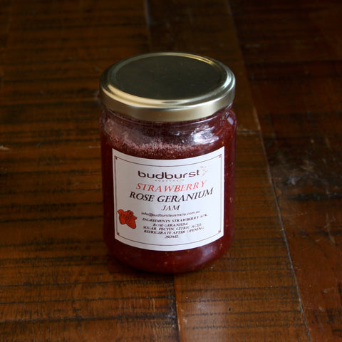 Strawberry Rose Geranium Jam